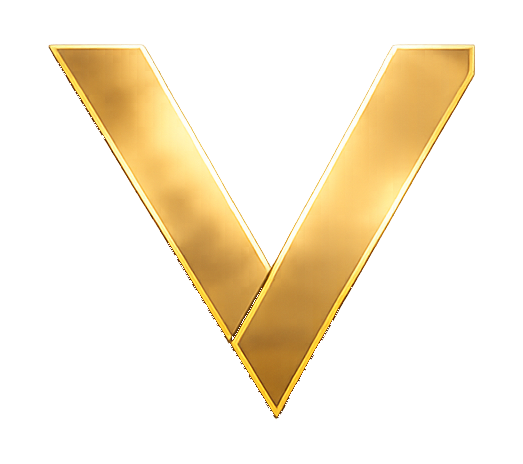Champagne gold Ovantis V emblem